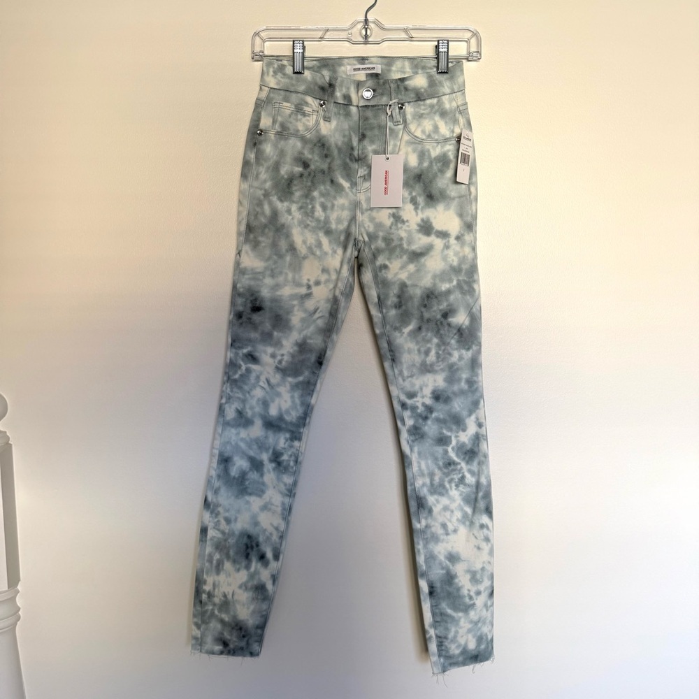 Good American Good Legs Cloud Tie Die Jeans - Picture 2 of 6